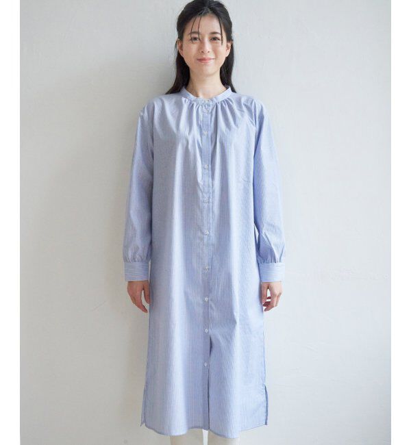 ikka「【2点セット】ニットベストシャツワンピセット」|ワンピース|