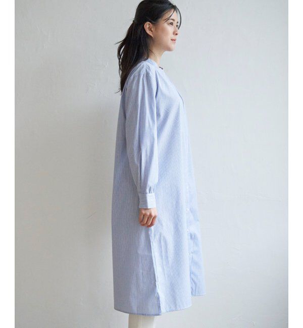 ikka「【2点セット】ニットベストシャツワンピセット」|ワンピース|