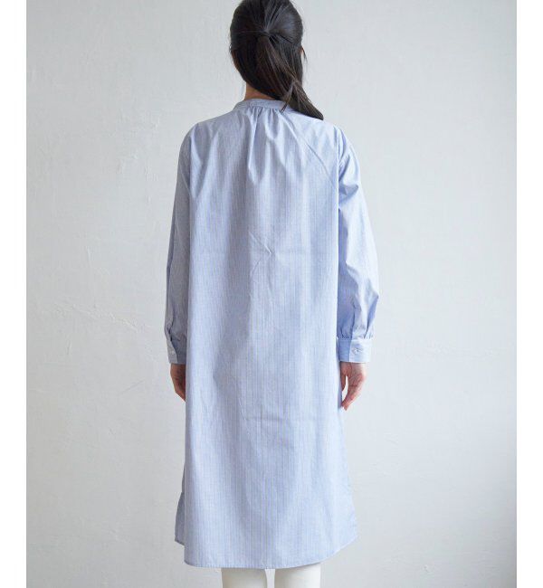 ikka「【2点セット】ニットベストシャツワンピセット」|ワンピース|