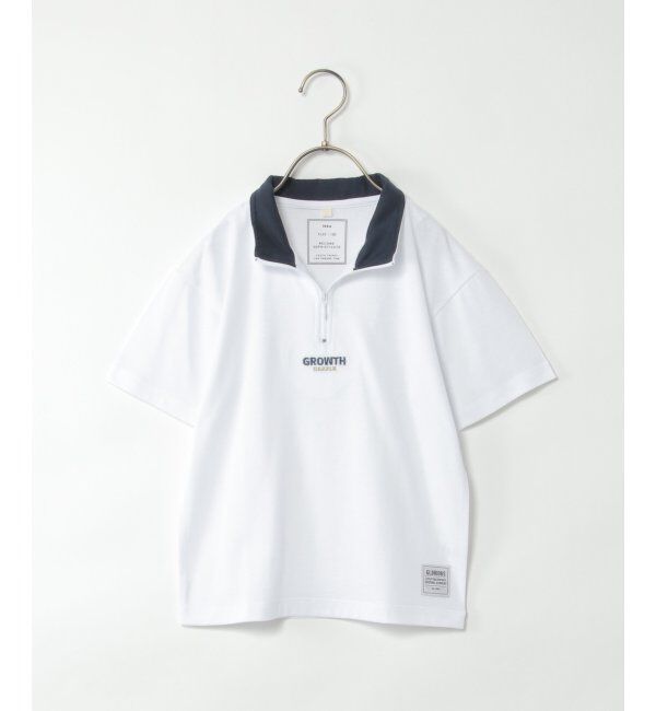 ikka kids「襟配色ハーフZIPT（120~160cm）」|Tシャツ・カットソー|