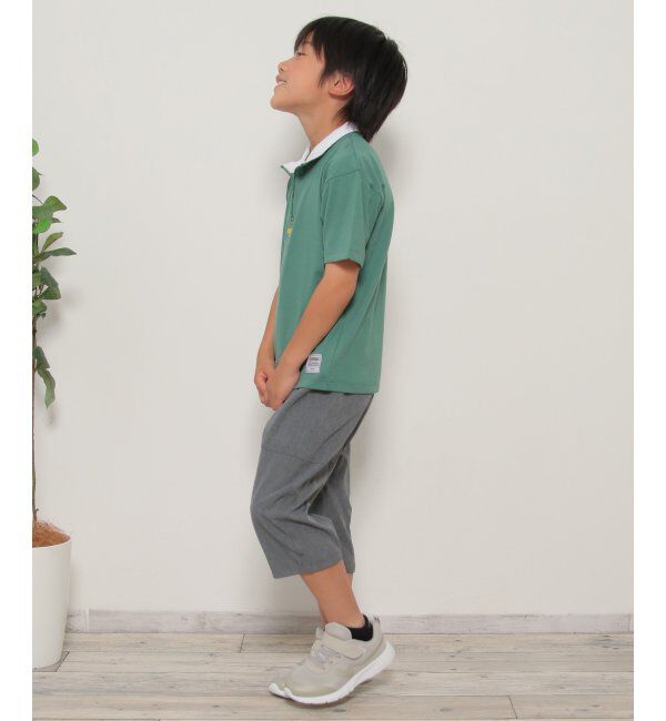 ikka kids「襟配色ハーフZIPT（120~160cm）」|Tシャツ・カットソー|