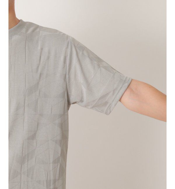 ikka「リンクスジャガードジオメTシャツ」|Tシャツ・カットソー|