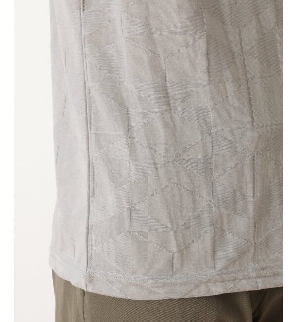 ikka「リンクスジャガードジオメTシャツ」|Tシャツ・カットソー|