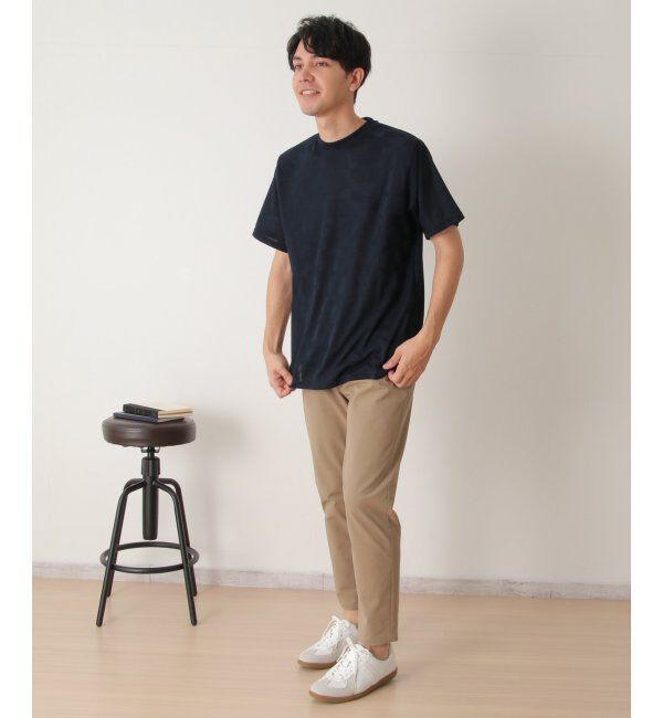 ikka「リンクスジャガードジオメTシャツ」|Tシャツ・カットソー|