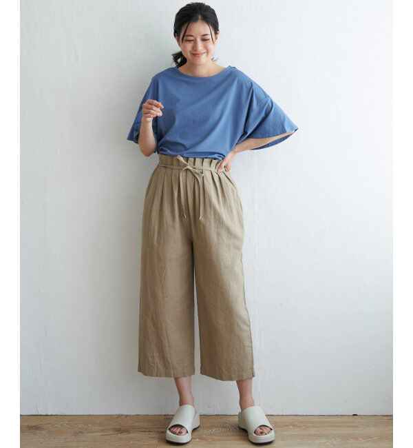 ikka「【接触冷感】さらひやフレア袖カットソー」|その他|