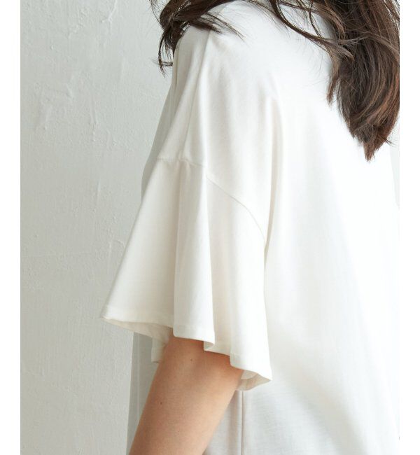 ikka「【接触冷感】さらひやフレア袖カットソー」|その他|