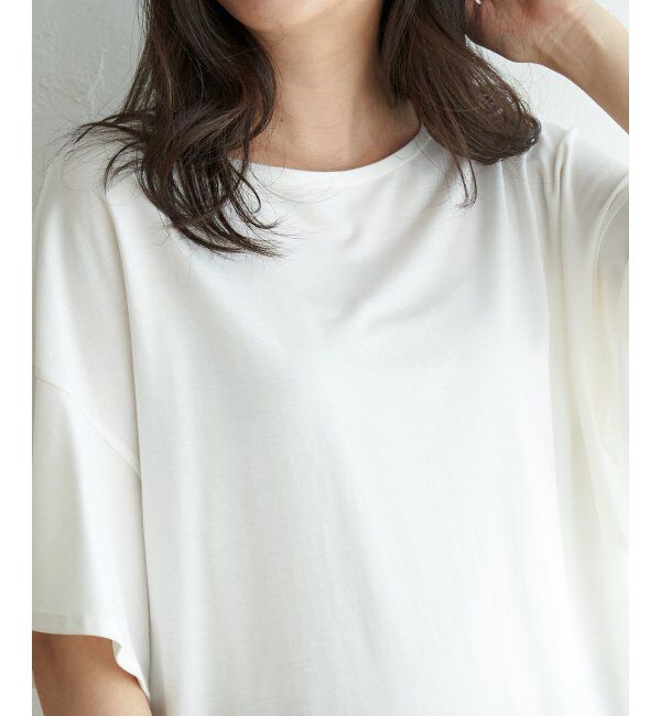 ikka「【接触冷感】さらひやフレア袖カットソー」|その他|