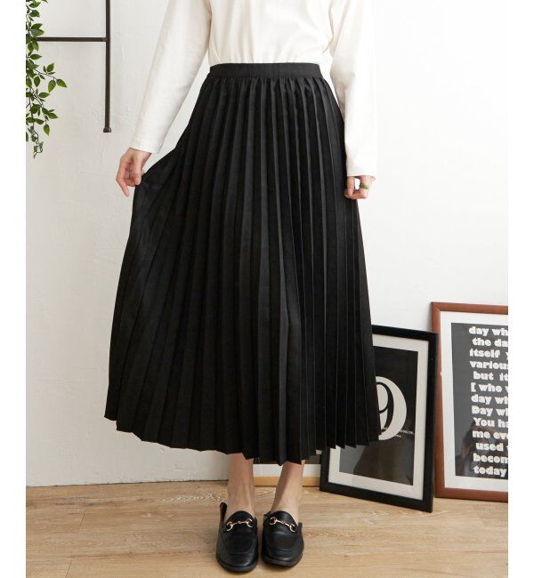 ikka「【2WAY】リバーシブルスウェード調スカート」|スカート|