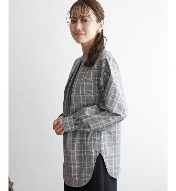 ikka「前後2WAYバンドカラーシャツ」|シャツ・ブラウス|