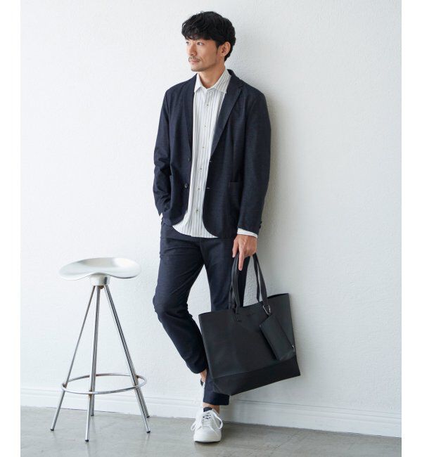 IKKA LOUNGE「【セットアップ対応】GOKU楽ワーク デニムライクジャケット」|テーラードジャケット|