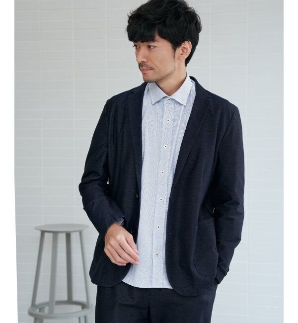 IKKA LOUNGE「【セットアップ対応】GOKU楽ワーク デニムライクジャケット」|テーラードジャケット|