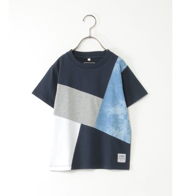 ikka kids「ブリーチデニムブロックスＴ」|Tシャツ・カットソー|ノウコン