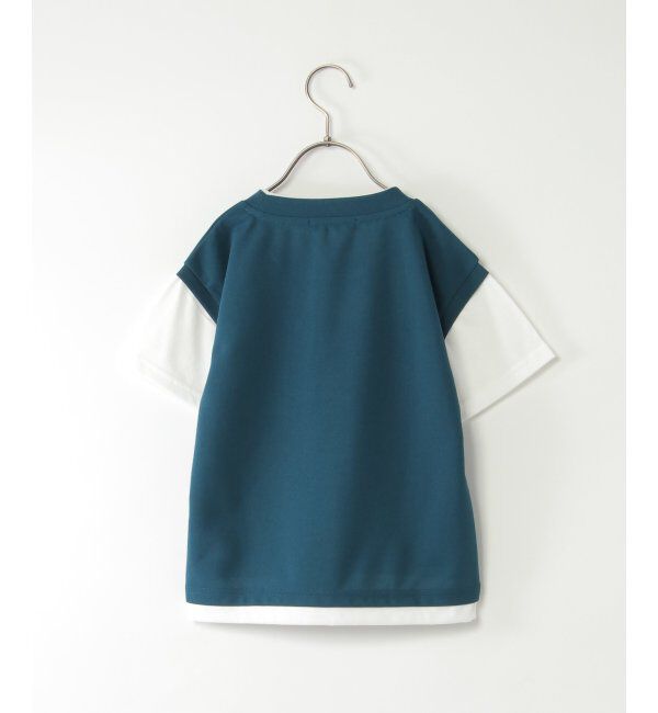 ikka kids「【親子おそろい】速乾COOLフェイクベストTシャツ（120~160cm）」|Tシャツ・カットソー|