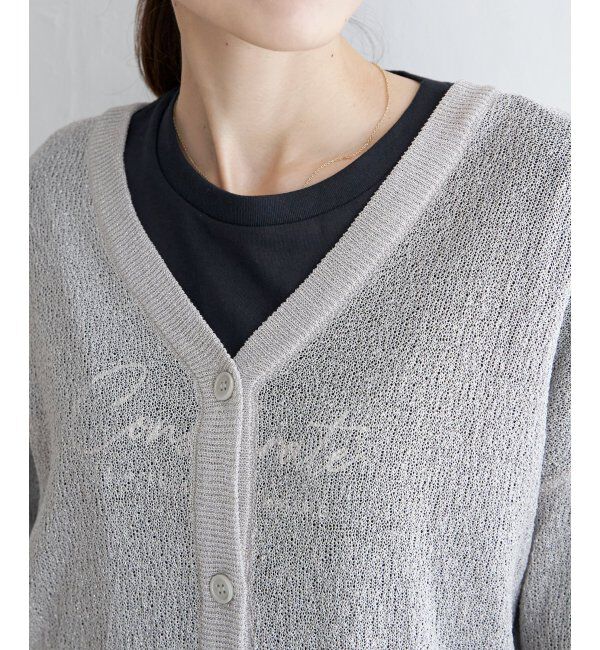 ikka「Vネックラメニットカーディガン」|その他|