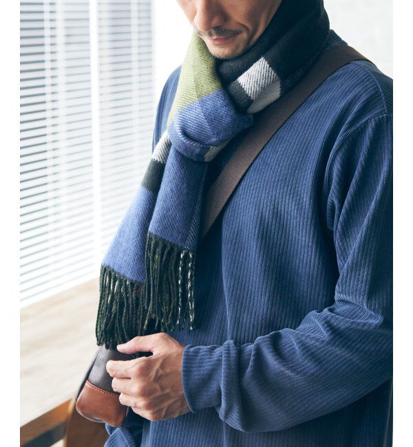 ikka「リバーシブルチェックマフラー」|マフラー|