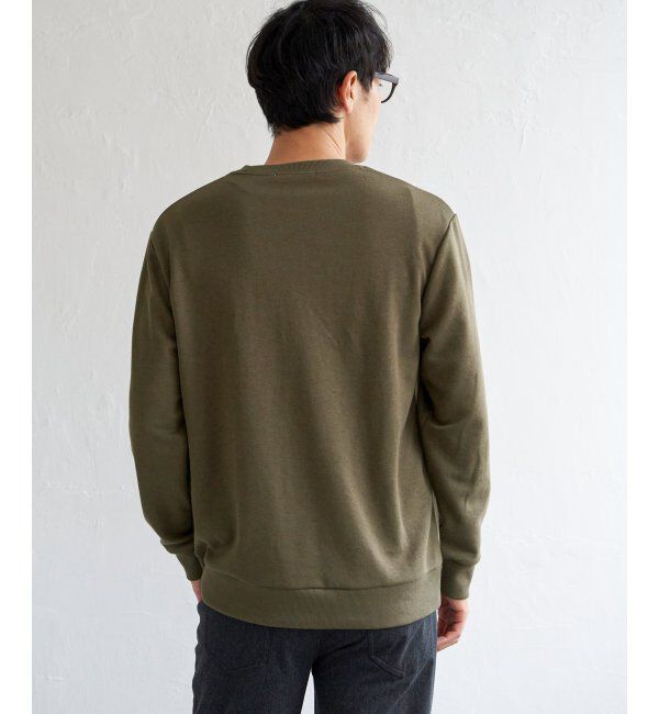 ikka「ポンチジャカードモール切り替えプルオーバー」|パーカー|