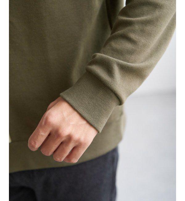 ikka「ポンチジャカードモール切り替えプルオーバー」|パーカー|