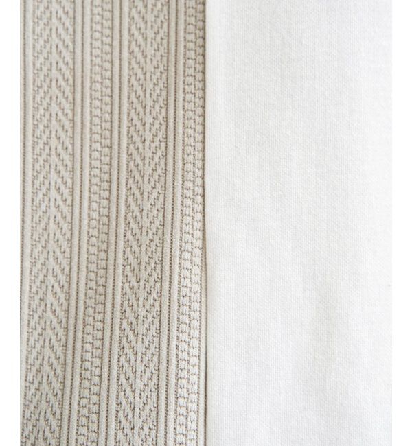 ikka「ポンチジャカードモール切り替えプルオーバー」|パーカー|