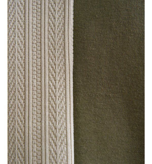 ikka「ポンチジャカードモール切り替えプルオーバー」|パーカー|