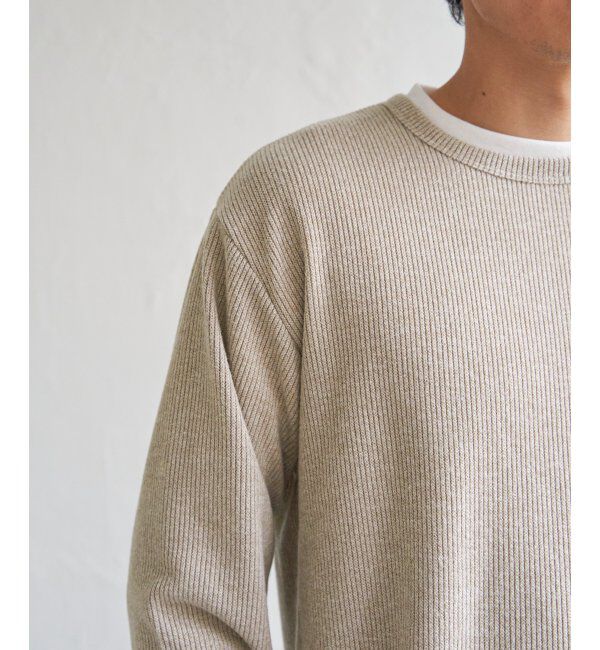 ikka「【2点セット】メランジ畦プルオーバーインナーセット」|パーカー|