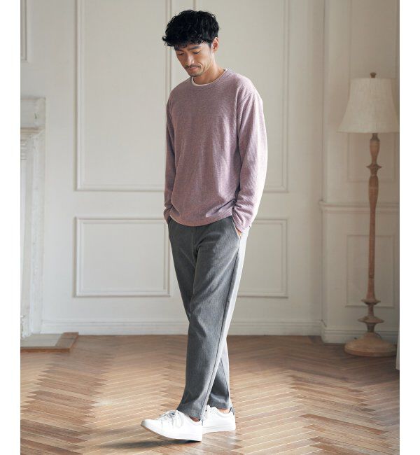 ikka「【2点セット】メランジ畦プルオーバーインナーセット」|パーカー|