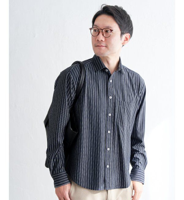 IKKA LOUNGE「【イージーケア／吸水速乾】GOKU楽ワークスイスカラーシャツ」|シャツ・ブラウス|