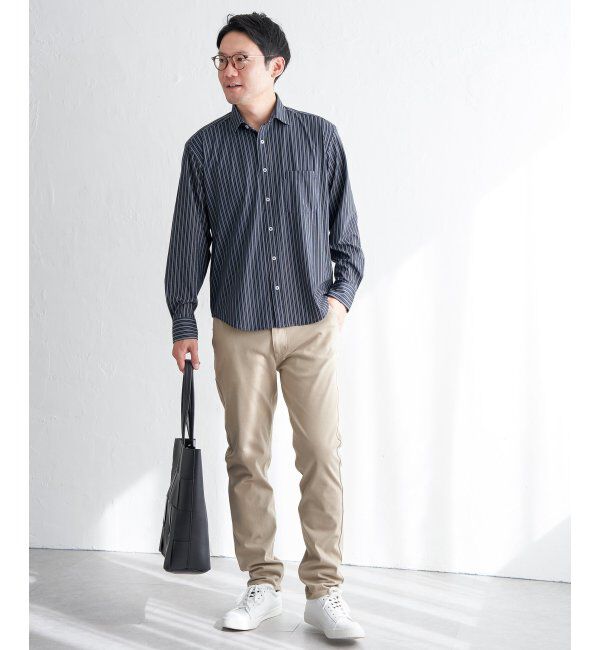 IKKA LOUNGE「【イージーケア／吸水速乾】GOKU楽ワークスイスカラーシャツ」|シャツ・ブラウス|