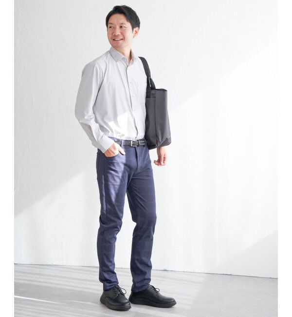 IKKA LOUNGE「【イージーケア／吸水速乾】GOKU楽ワークスイスカラーシャツ」|シャツ・ブラウス|