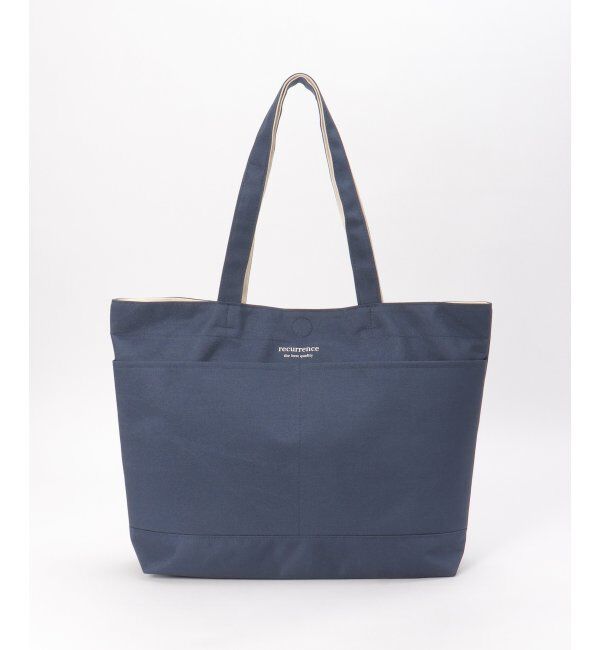 ikka「ポリキャンリバーシブルトート」|その他|ネイビーブルー