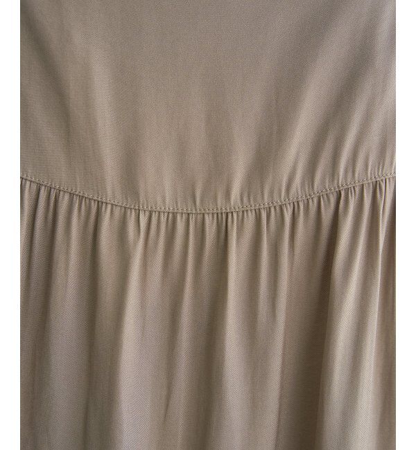 ikka「【セットアップ対応】カッセンギャザーフレンチ袖ブラウス」|シャツ・ブラウス|