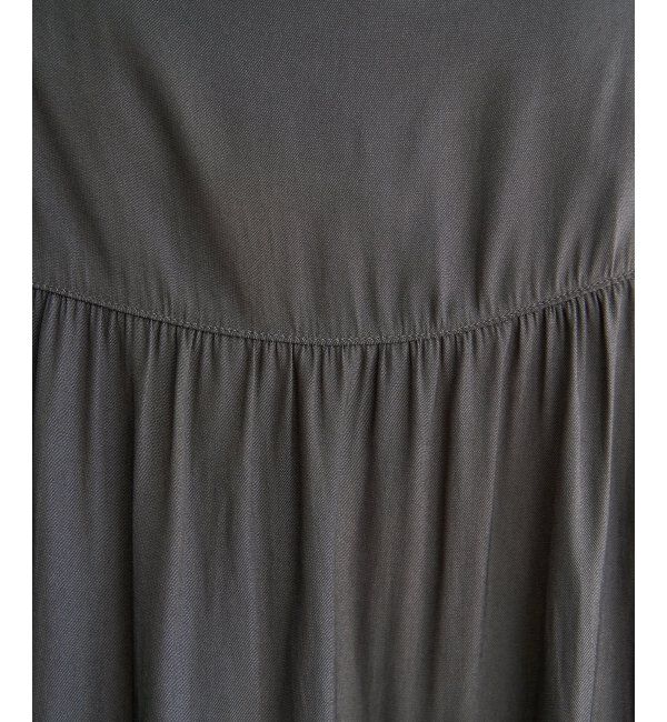 ikka「【セットアップ対応】カッセンギャザーフレンチ袖ブラウス」|シャツ・ブラウス|