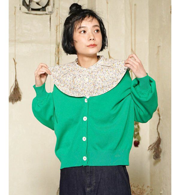 Lbc with Life「コットンレーヨンショートカーディガン」|カーディガン|