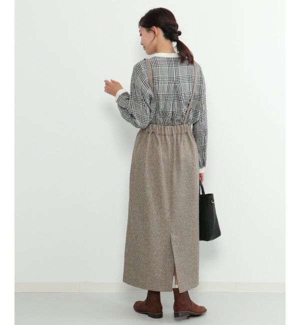 Lbc with Life「【2WAY】ウールライクサス付きIラインスカート」|スカート|