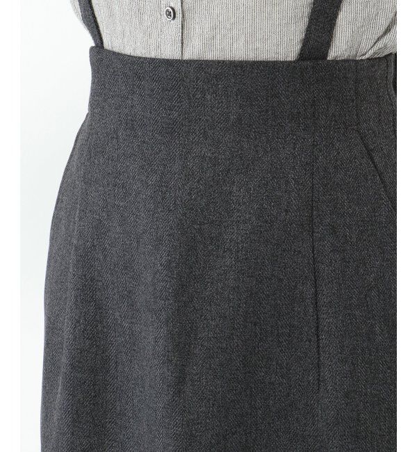Lbc with Life「【2WAY】ウールライクサス付きIラインスカート」|スカート|