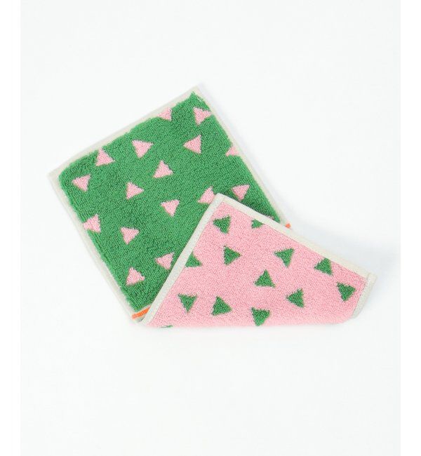 Lbc with Life「Otta オッタ サンカク柄2つ折りハンカチ 」|タオル|グリーン