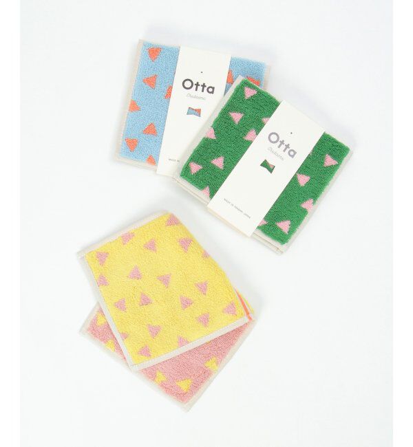 Lbc with Life「Otta オッタ サンカク柄2つ折りハンカチ 」|タオル|