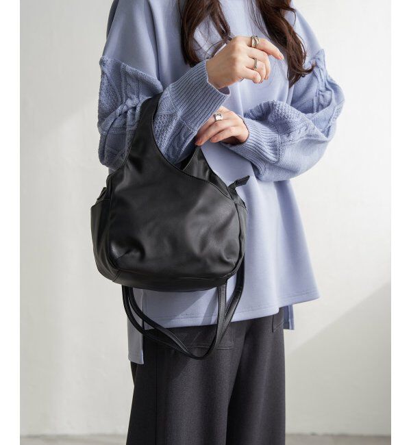 Lbc with Life「フェイクレザークリテバッグミニショルダーバッグ」|その他|