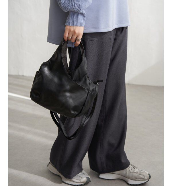 Lbc with Life「フェイクレザークリテバッグミニショルダーバッグ」|その他|ブラック