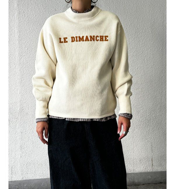 Lbc with Life「スウェットライクロゴニットプルオーバー」|カーディガン|