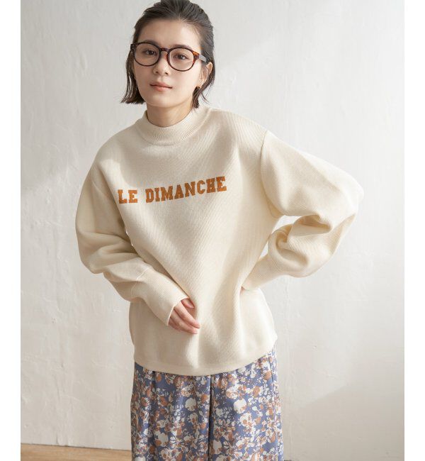 Lbc with Life「スウェットライクロゴニットプルオーバー」|カーディガン|