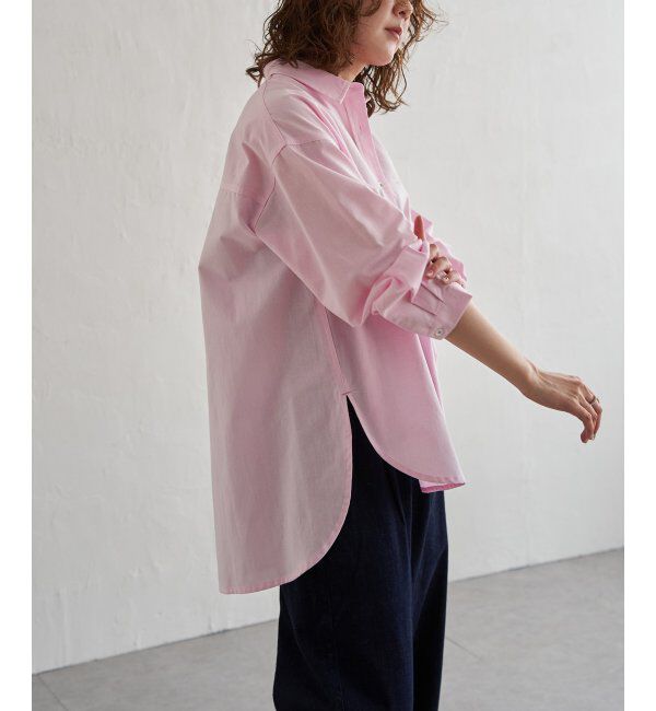 Lbc with Life「シャンブレーロゴ刺繍BIGシャツ」|シャツ・ブラウス|