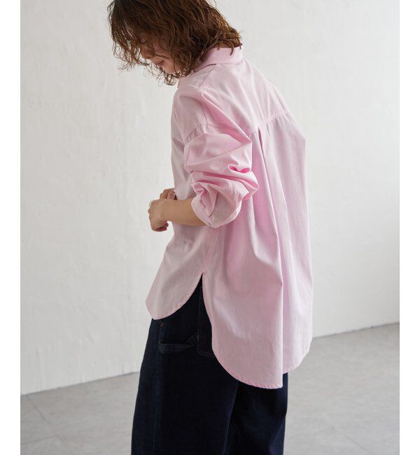 Lbc with Life「シャンブレーロゴ刺繍BIGシャツ」|シャツ・ブラウス|