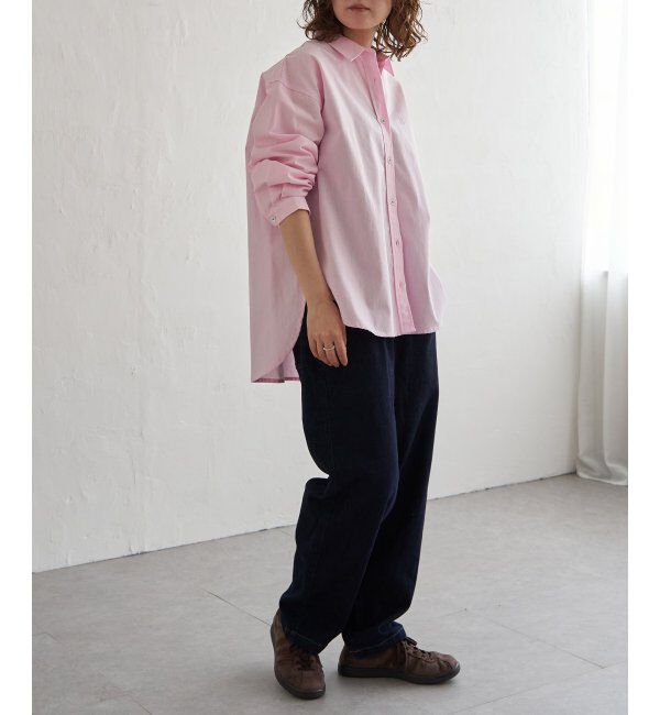 Lbc with Life「シャンブレーロゴ刺繍BIGシャツ」|シャツ・ブラウス|