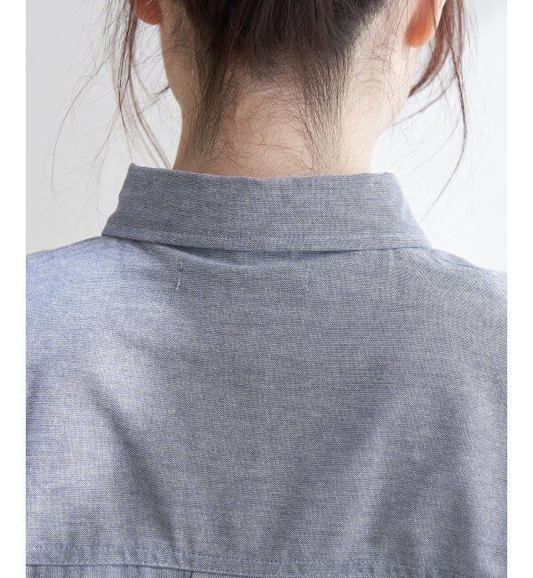 Lbc with Life「シャンブレーロゴ刺繍BIGシャツ」|シャツ・ブラウス|