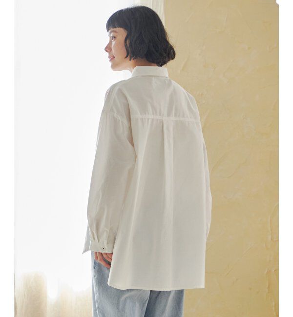 Lbc with Life「シャンブレーロゴ刺繍BIGシャツ」|シャツ・ブラウス|