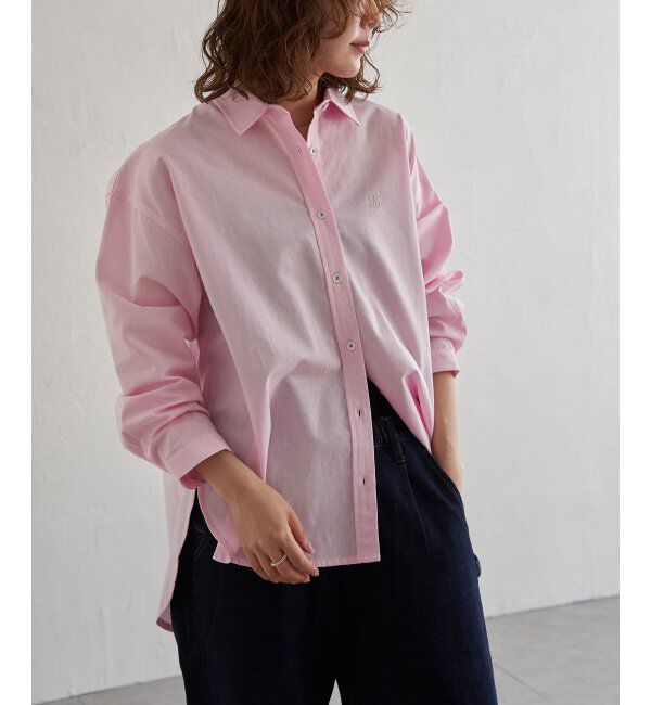 Lbc with Life「シャンブレーロゴ刺繍BIGシャツ」|シャツ・ブラウス|