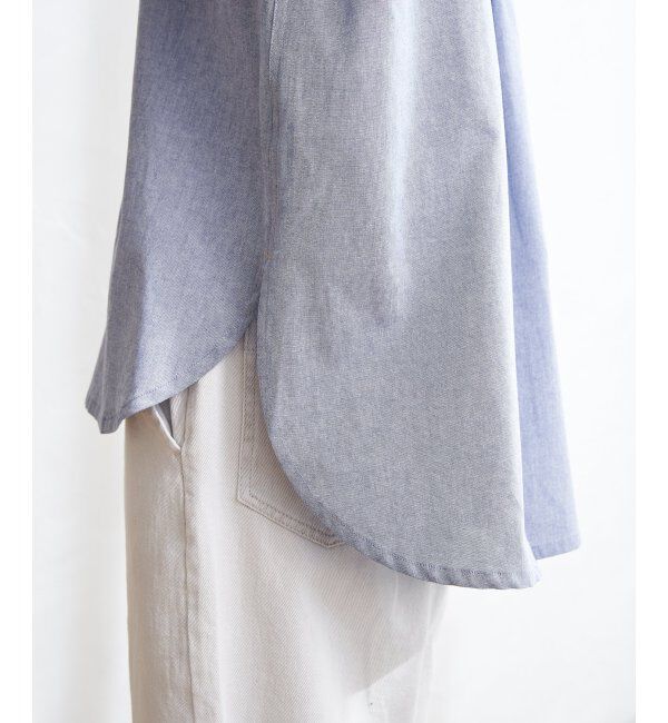 Lbc with Life「シャンブレーロゴ刺繍BIGシャツ」|シャツ・ブラウス|