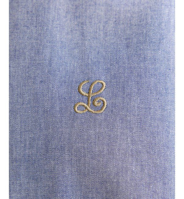 Lbc with Life「シャンブレーロゴ刺繍BIGシャツ」|シャツ・ブラウス|