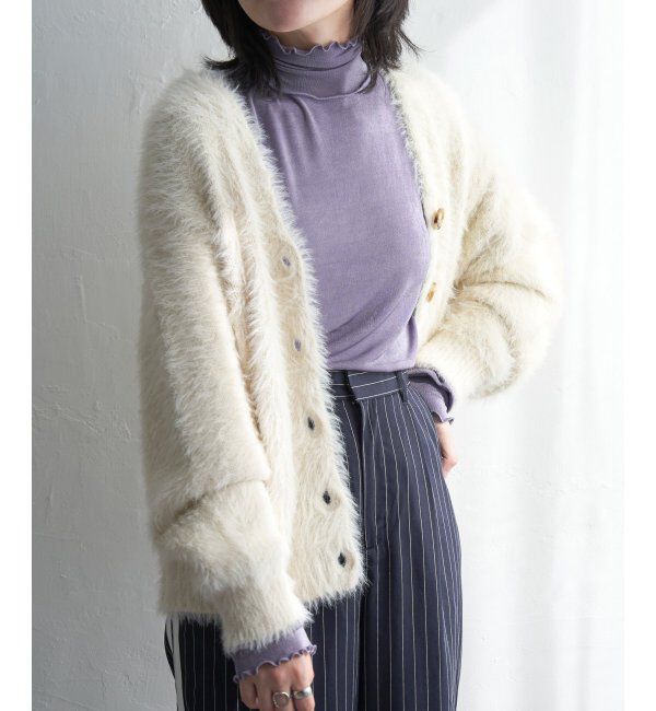 VENCE share style「シャギーニットカーディガン」|カーディガン|