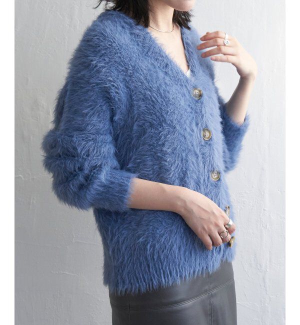 VENCE share style「シャギーニットカーディガン」|カーディガン|